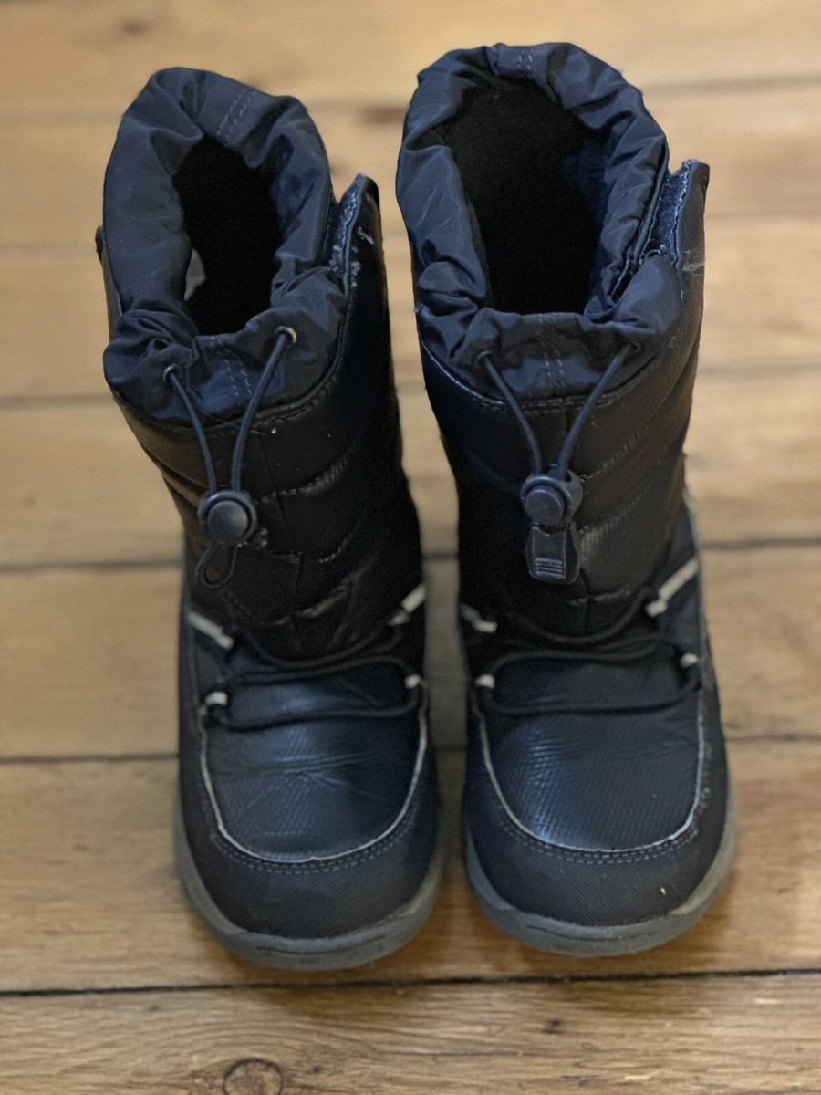 Lands' End Little Kids Snow Boots Toddler Size 11 Navy Blue Insulated  Waterproof