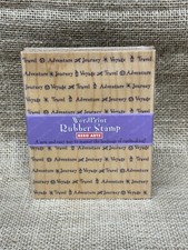Hero Arts WordPrint Background Rubber Stamp - Travel, Voyage, Adventure- New