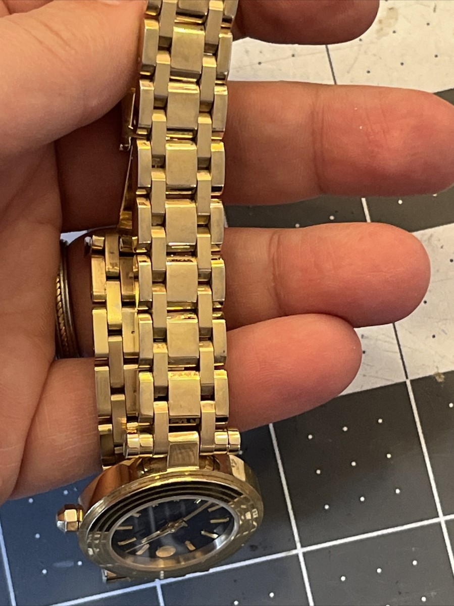 TORY BURCH 腕時計 濃紺/ゴールド Tory Burch Classic T Gold and Navy Swiss Made Watch New