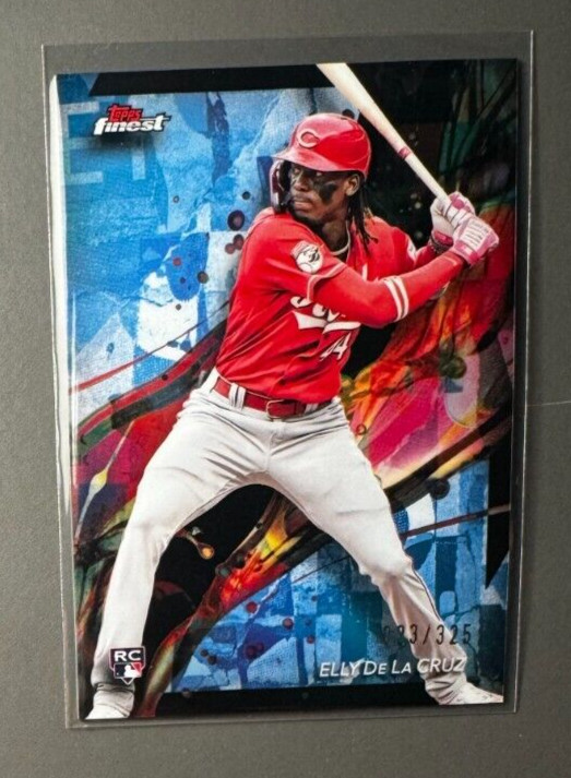 2024 Topps Finest Elly De La Cruz Sky Blue RC Refractor /325 Common #64