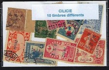Cilicie 10 timbres différents oblitérés used