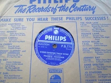 Frankie Vaughan: Kisses Sweeter Than Wine 1957 1st UK 10" Shellac P.B.775