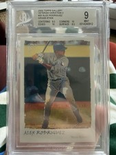 2002 Topps Gallery #20 Veteran variation 2 Alex Rodriguez Grass Stain /25