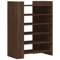 Schuhschrank Braun Eichen-Optik 74,5X37,5X100 Cm Holzwerkstoff