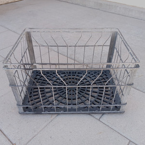 Vintage Metal Milk Crate | eBay