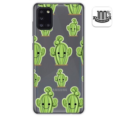 Transparente Gelhülle Für Samsung Galaxy A31 Design Kaktus Zeichnungen