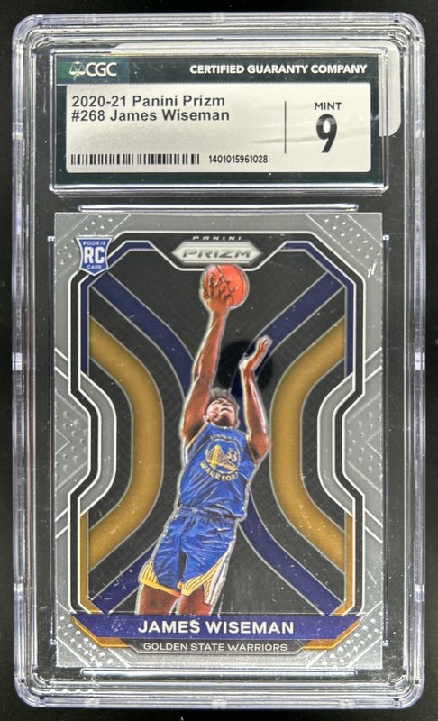 2020-21 Panini Prizm James Wiseman RC Rookie #268 Warriors CGC 9 MINT