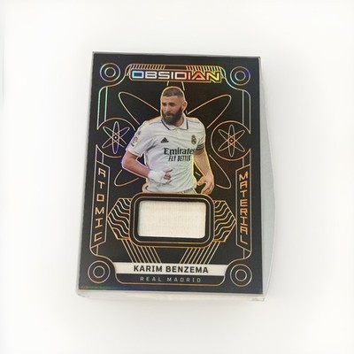 2022-23 Panini Karim Benzema Obsidian Atomic Material  Orange / 75  