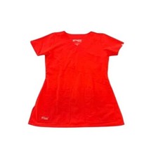 Greys Anatomy by Barco Signature Red V-Neck Scrub Top Womens Small Pockets