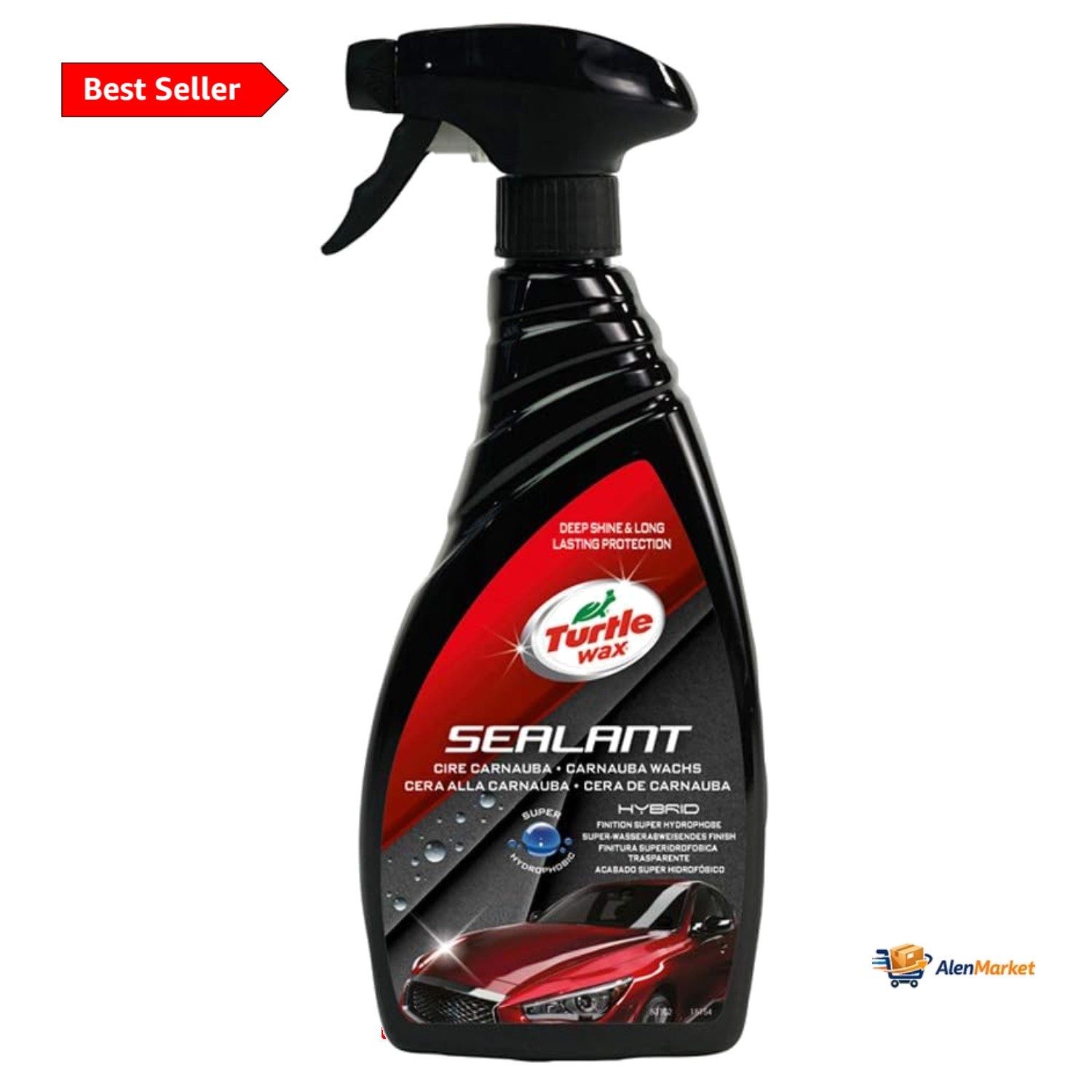 Cire fusionnée hydrophobe Turtle Wax protectrice effet déperlant longue durée 500 ml