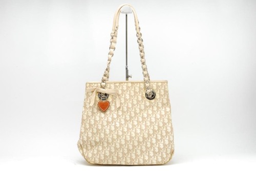 Christian Dior Tote Bag Beige Women's Pre-owned From Japan