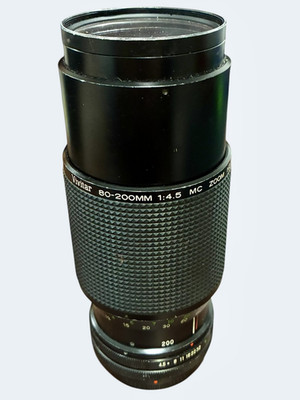 Vivitar 80-200 MM f1:4.5 MC Zoom Lens-Canon FD Mount vintage - good condition