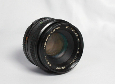 Minolta MC Rokkor-PF  1,7/50 Standardobjektiv - Gebrauchter Zustand