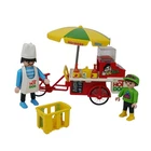 Playmobil Hot Dog Cart Street Vendor 3848- incomplete