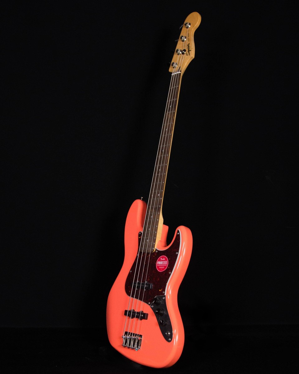 Squier Classic Vibe 60s Jazz Bass, Laurel FB, Tahitian Coral | eBay