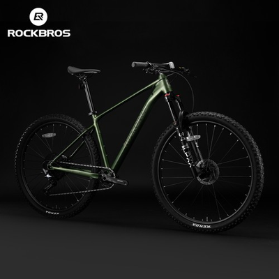 #ad #ad ROCKBROS MT600 29inch Mountain Bike Aluminum Frame 18” 12 Speed Disc Brake Green $572.30