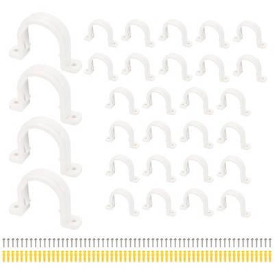 30 Pcs Rohrschelle SCH 1 IN für Pipe Clamp mit Schrauben und Dübel