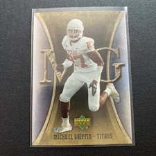 2007 Upper Deck Michael Griffin Artifacts Rookie Card No. 137 Texas Longhorns. rookie card picture
