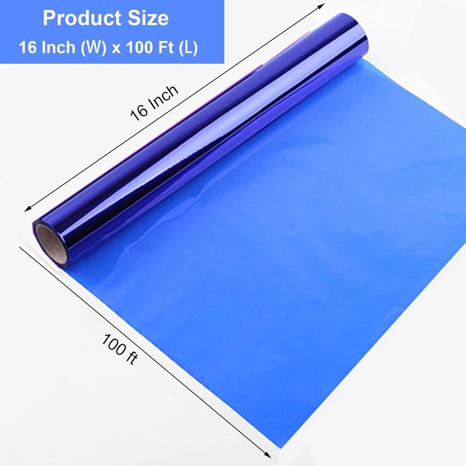 Translucent Blue Cellophane Roll, 16"X100' for Gift Baskets and Crafts - Image 2 of 4