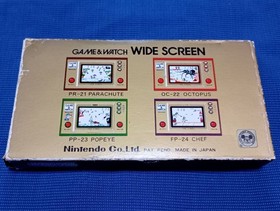 Nintendo Game & Watch Mickey Mouse MC-25 Wide Screen 1981 with Box Tested