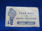 5 VINTAGE AMERICAN TOURISTER LUGGAGE SMILING BELLHOP KEYS: 4 LOOSE, 1 KEY IN ENV — photo 4