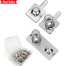 12 Pairs AA Battery Spring Replacement Kit, Nickel Plated Contact Plates  Conve