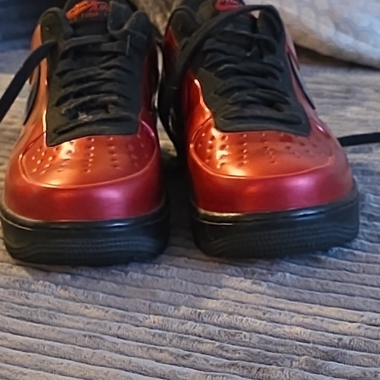 Nike Air Force 1 Foamposite Pro Cough Drop AJ3664-601 Red Black