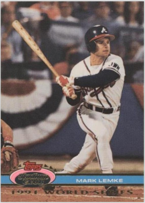 1991 Topps Stadium Club Skydome - Mark Lemke #105