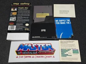 NES Nintendo GENGHIS KHAN Near Mint Complete CIB Box Game KOEI Poster Reg Card