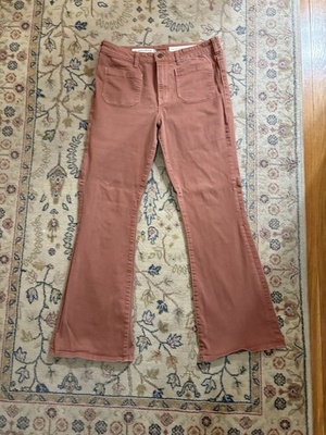 #ad Anthropologie Pilcro and the Letterpress Rust High Wasted Bootcut Pants 30 $28.89