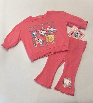 Hello Kitty Baby Girl 3-6 Months Pants Sweatshirt 2 PC Set Cute Outfit New