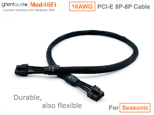 ⚡️16AWG PCI-E GPU 8P Cable for Seasonic FOCUS GX ATX3.0 GX850... -70cm/27 inch - Picture 5 of 8