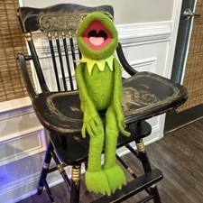Vintage 1976 KERMIT THE FROG 850 Jim Henson MUPPET DOLL Fisher Price Plush Toy