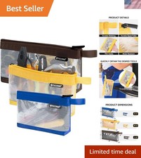 Tool Pouch, 1680D Oxford Small Tool Bag, Tool Pouches with Zipper, Clear Util...