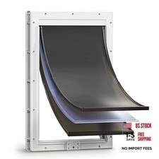 Extra Large XL Dog Door for Door - Never Rust Plastic - Extra Large