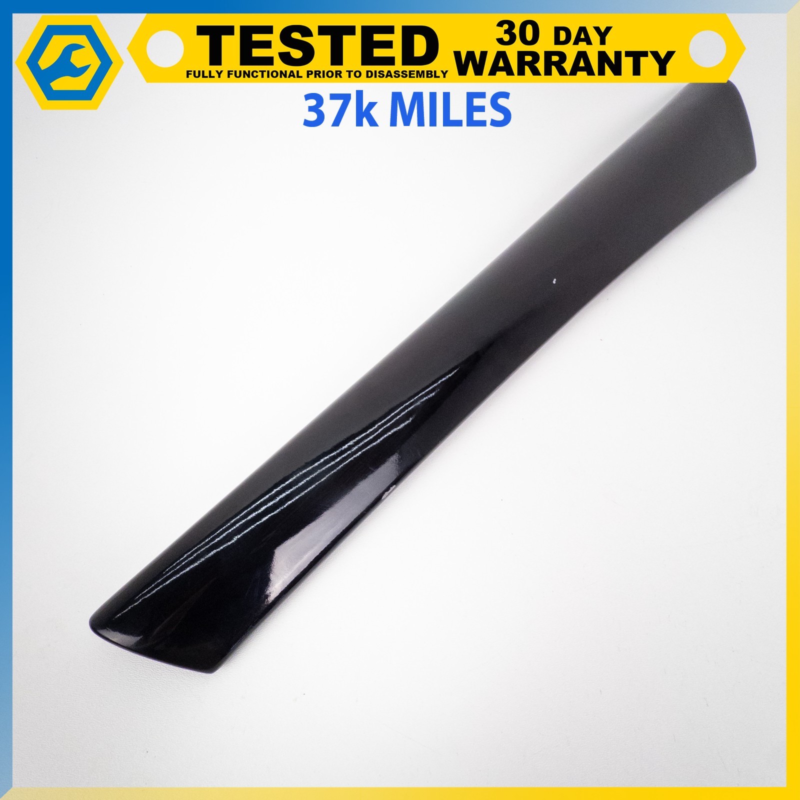 05-16 ASTON MARTIN DB9 VANTAGE LEFT SIDE INTERIOR DOOR SILL TRIM PANEL BLACK OEM