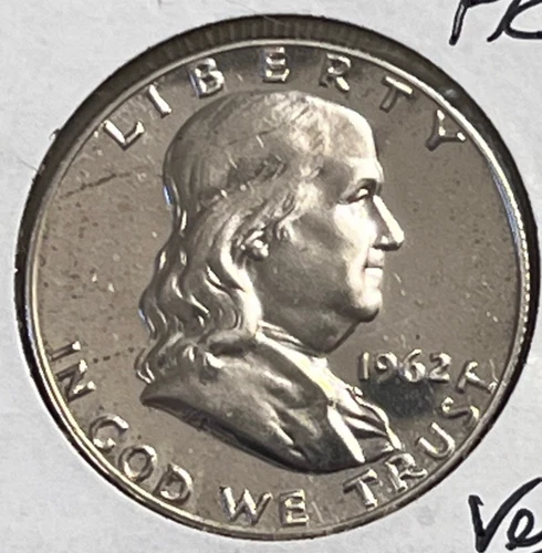 1962 Proof Franklin Half Dollar Sharp Uncirculated