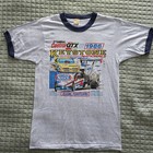 Vtg 1986 NHRA Winston Drag Racing Series Mens Medium Reading PA Blue T Shirt USA
