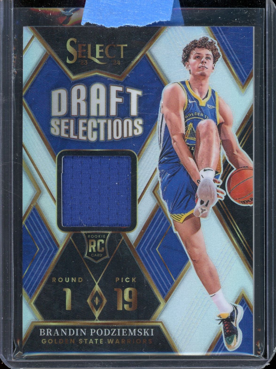 2023-24 Panini Select Brandin Podziemski Draft Selections Memorabilia