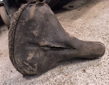 selle BAURIAT cuir et potence L  vélo collection eroica old bike bici