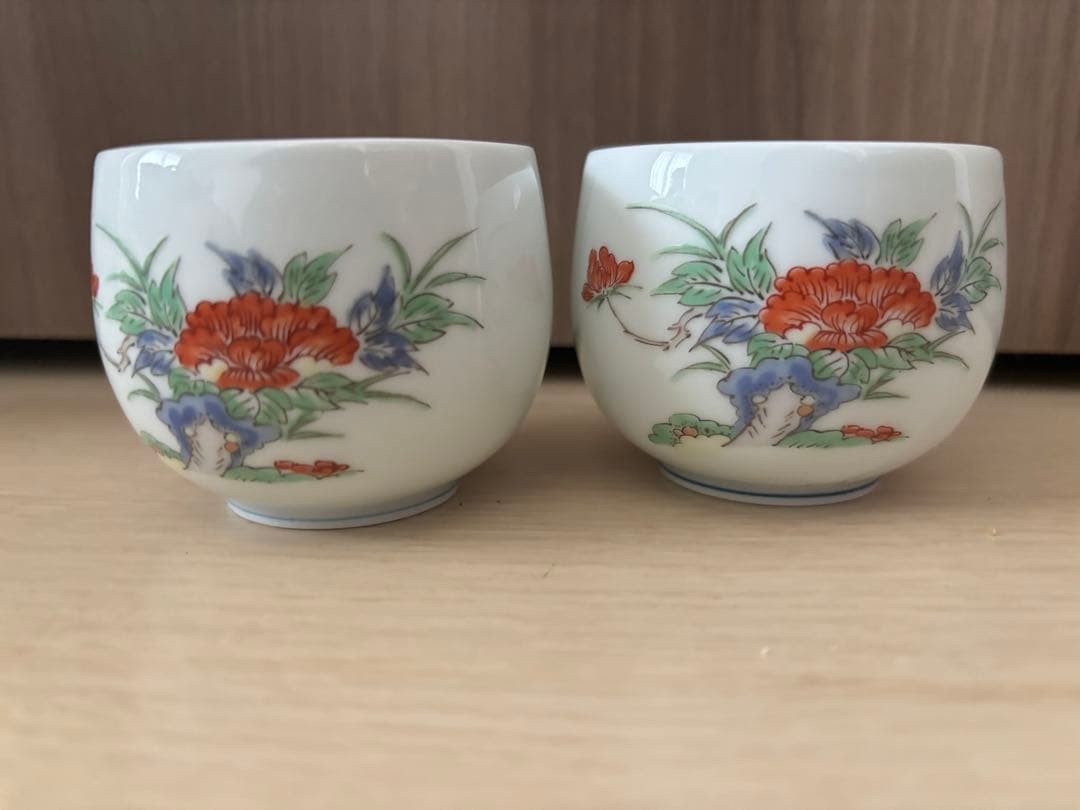Arita Ware Shigeyama Kiln Bohtan Tea Set 5 Cups Guest Tea Utensils