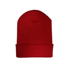Red Unisex Knit Beanie