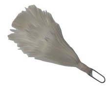 Plume Army Issue White Hackle For Balmoral Glengarry & Various Headwear