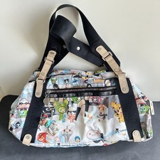 tokidoki x lesportsac Mini Duffel Shoulder bag With Keychain, Pre-owned, Read