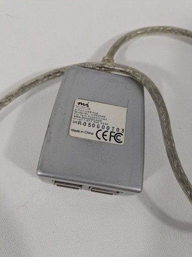 Micro Innovations Micro Mobile USB204N Externer Hub mit 4 Ports Farbe Grau Silber - Bild 4 von 5
