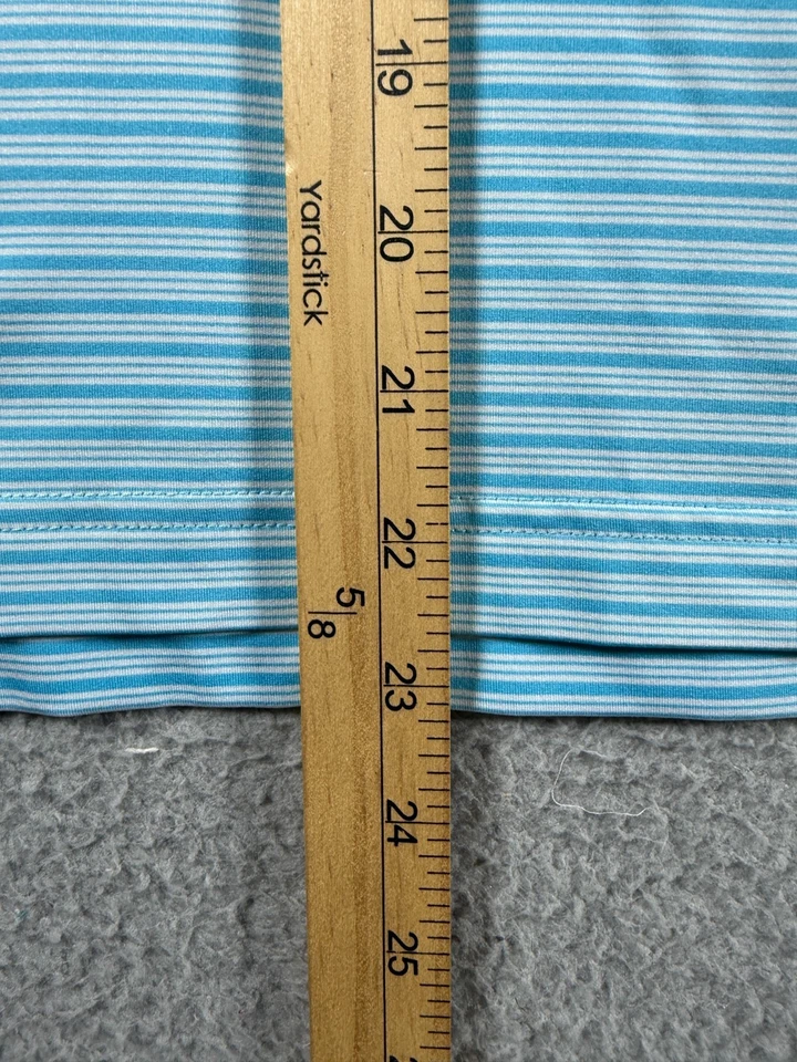 Peter Millar Summer Comfort Boys Medium 9-10 Blue Stripe Youth Stretch - Image 3 of 4