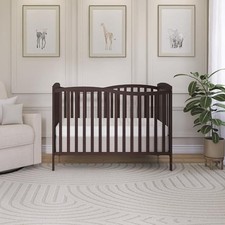 DREAM ON ME CHELSEA 5-IN-1 CONVERTIBLE CRIB IN ESPRESSO, JPMA CERTIFIED - 53"L -