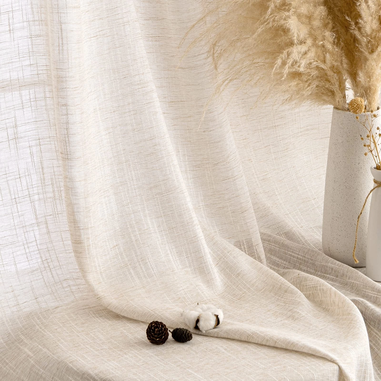 Curtains curtains linen with eyelets voile curtains linen effect curtains living room...