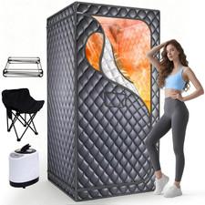 Extra Large Portable Steam Sauna Box 1300W Home Spa Detox Weight Loss Chair