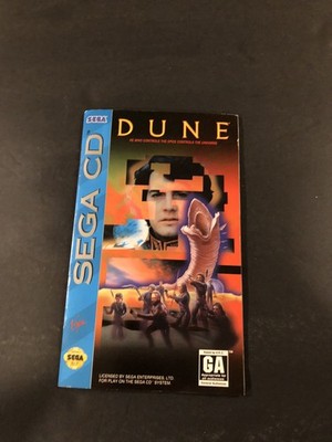 Dune sega cd Manual Only With Registration Card